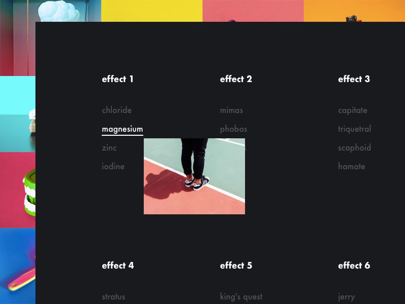 Image Reveal Hover Effects